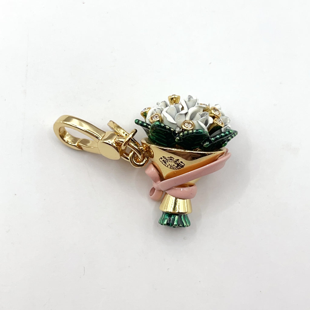 R07-Juicy Couture white rose boutique charm