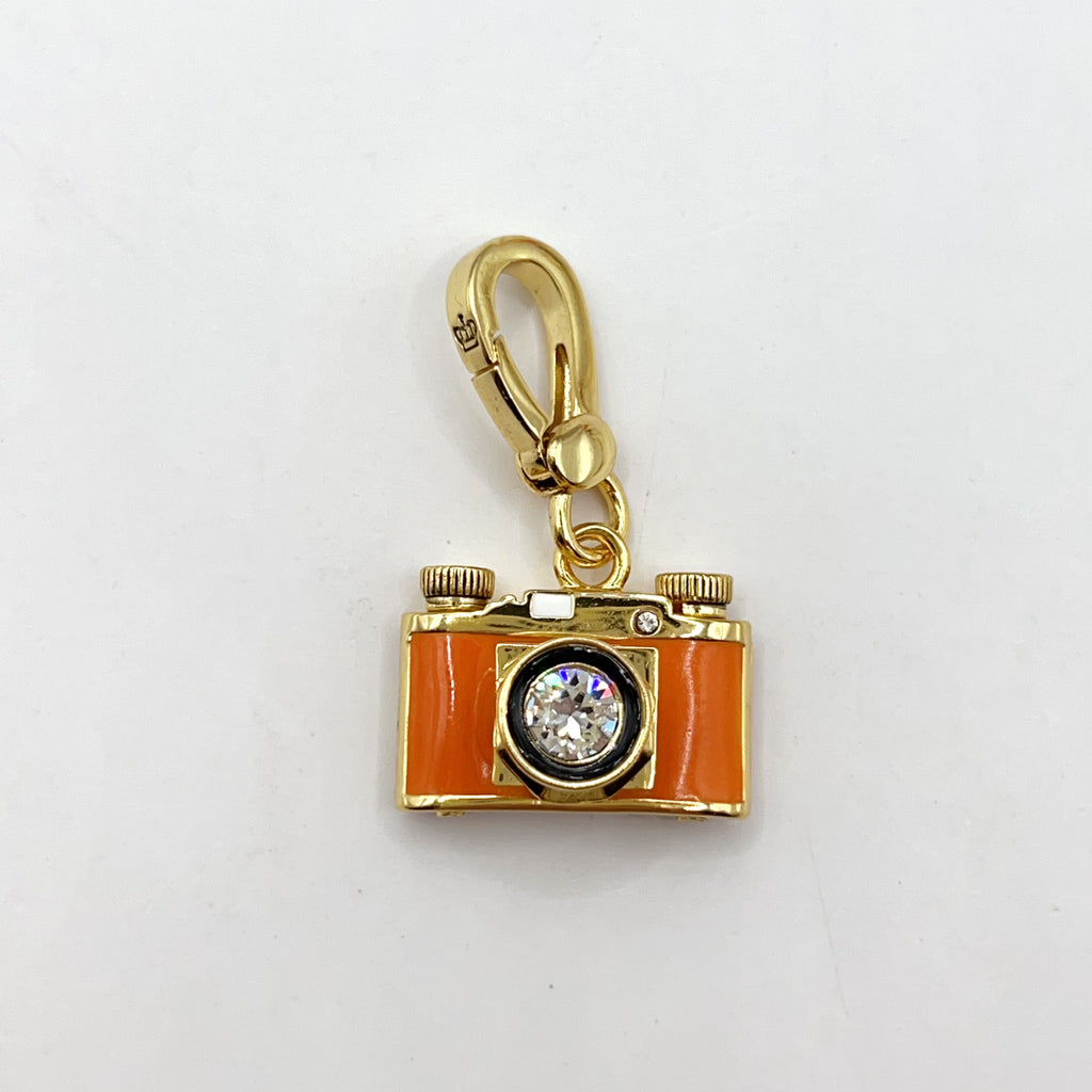 JC035-Juicy Couture orange camera charm
