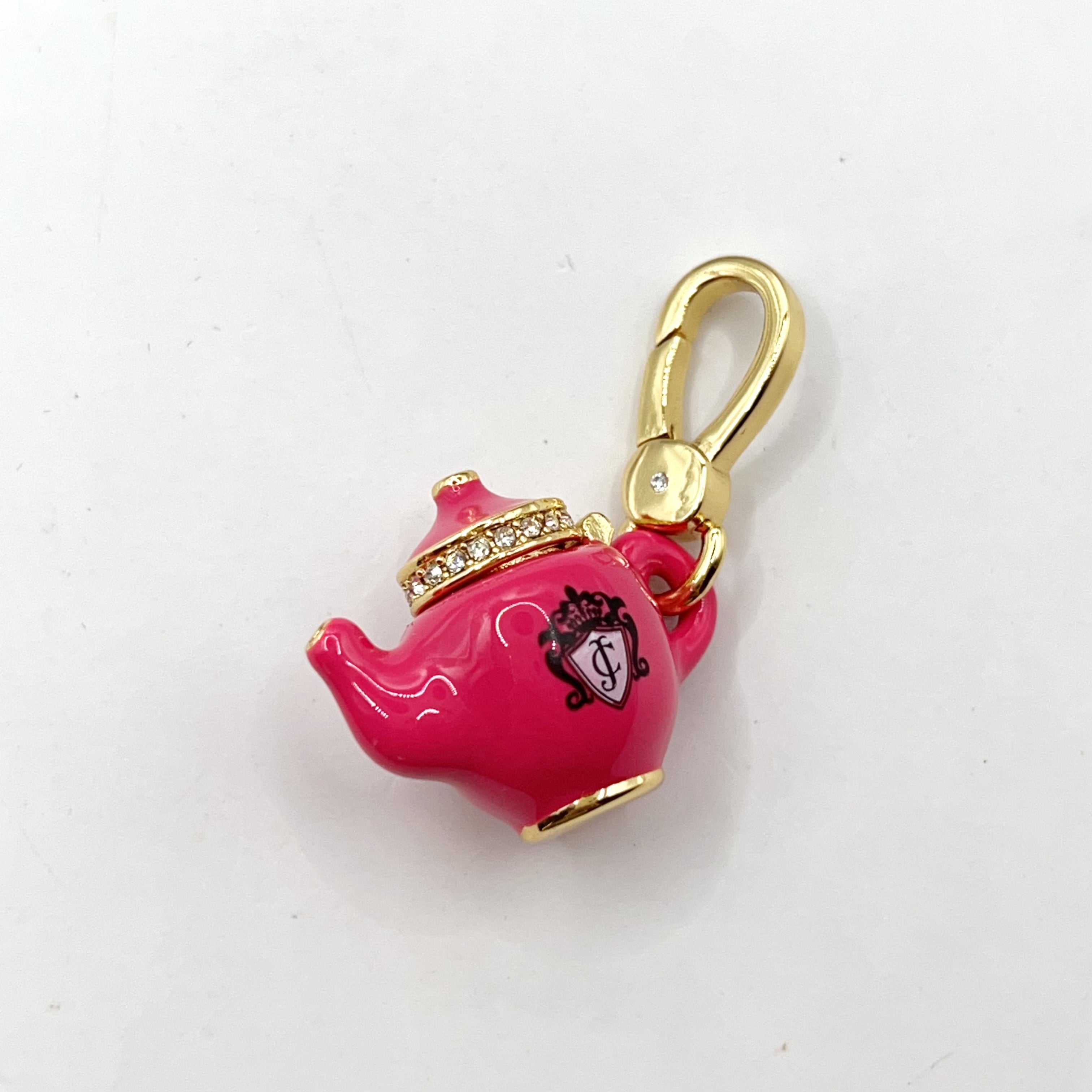 F04-Juicy Couture pink teapot charm