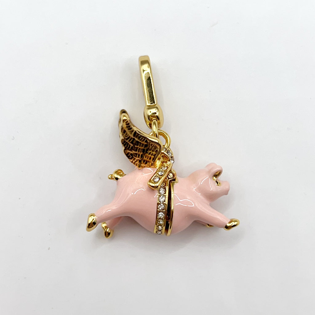JC636-Juicy Couture flying pig charm