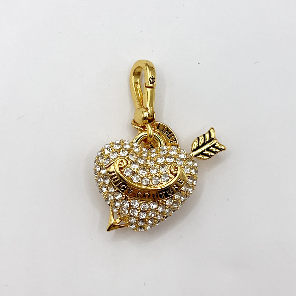 JC533-Juicy Couture gold heart locket charm