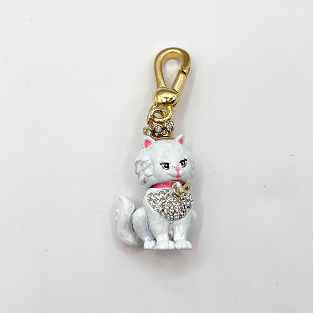 JC569-Juicy Couture white cat charm
