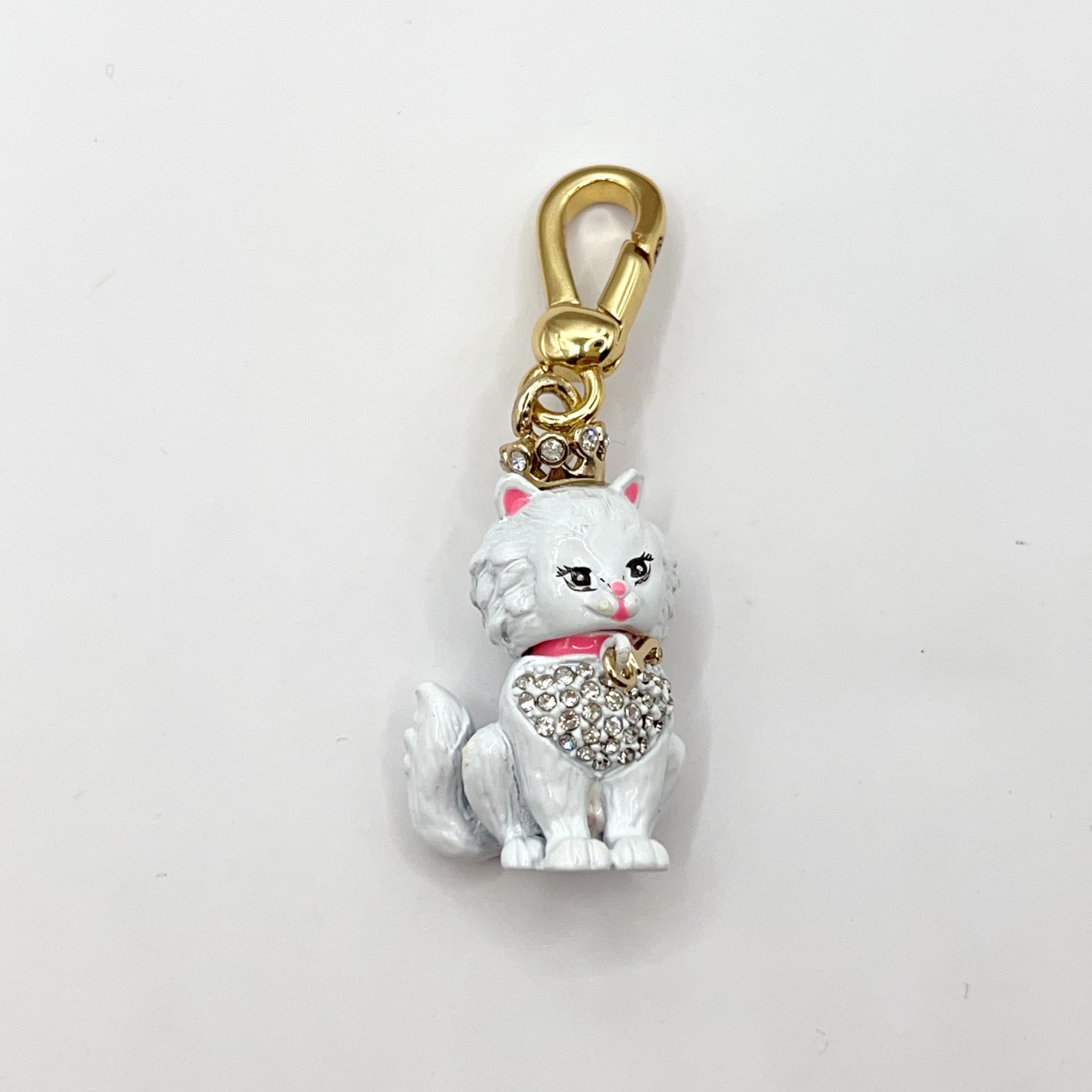 JC569-Juicy Couture white cat charm