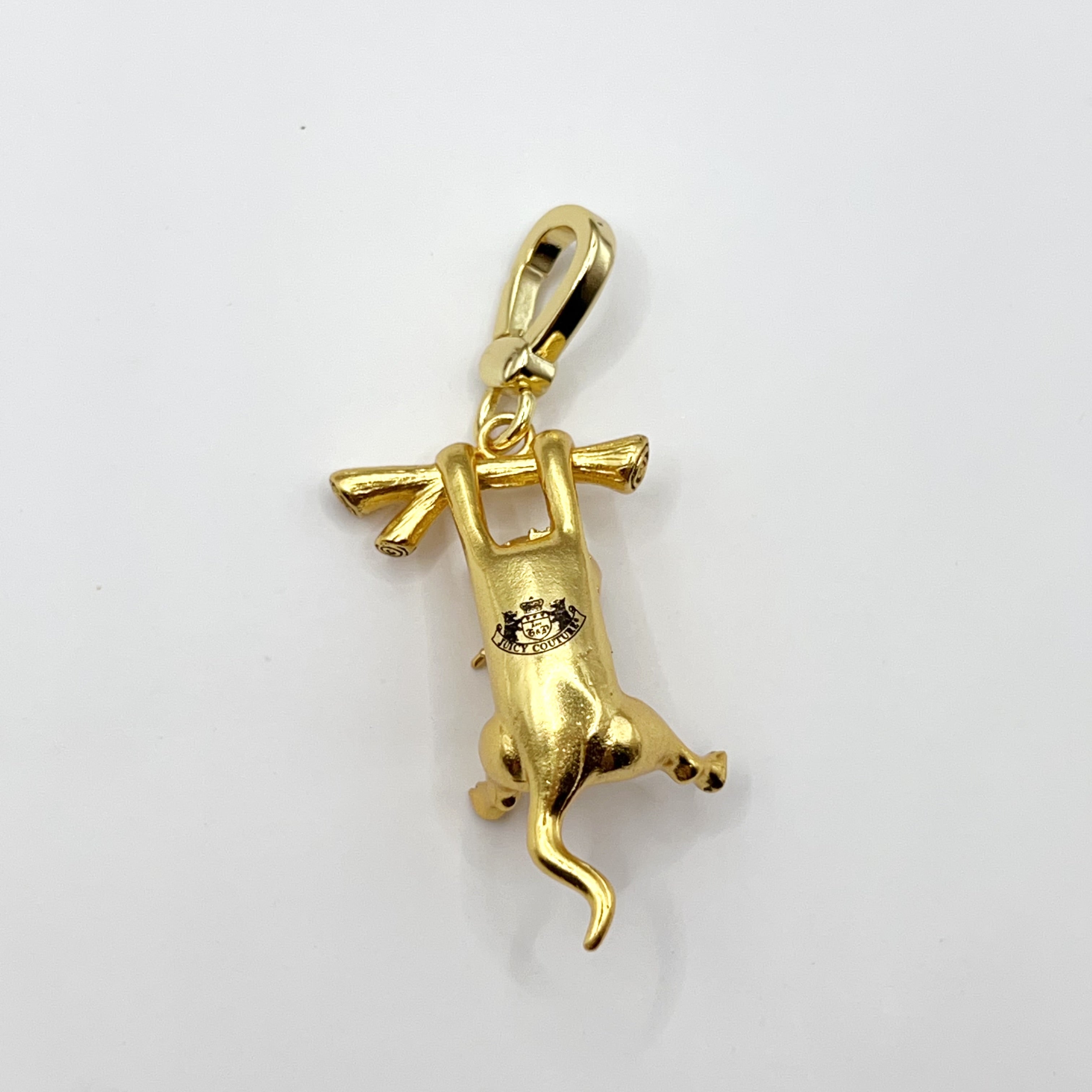 JC041-Juicy Couture climbing cat charm